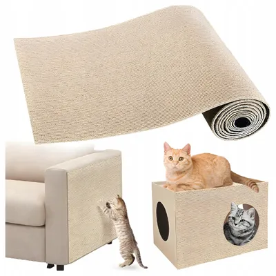 Zdjęcie produktu dla Mata Samoprzylepna do Drapania dla Kota Wytrzymała Drapak na Meble 200x40cm