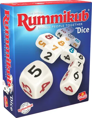 Produktbild von Goliath Rummikub Dice - Das Klassische Original-Würfelspiel für Erwachsene und Kinder ab 7 Jahren, Brettspiel für 2 Spieler