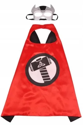 Produktbild von Hopki Thor Superheld Kostüm Umhang und Maske Kinder