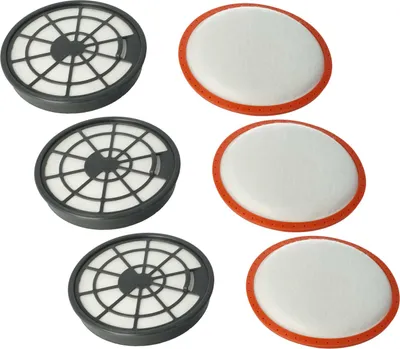 Produktbild von vhbw 6-tlg. Filter-Set kompatibel mit Dirt Devil DD2750-0, DD2750-1, DD5110 Infinity AC Staubsauger - 3x Abluft-Filter, 3x Motorschutz-Filter