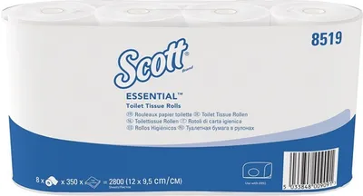 Produktbild von Toilettenpapier Tissue 2-lagig hochweiß 8 Rollen 350 Bl