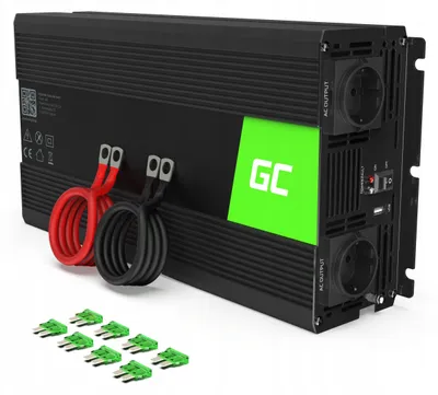 Productafbeelding van Green Cell INV24 Netvoeding & Spanningomvormer voor auto, 1500W, zwart