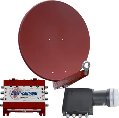 Produktbild von Gibertini OP 75 SE - Alu-Antenne - ziegelrot - 8 Teilnehmer