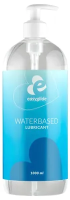 Productafbeelding van EasyGlide EG003, 1000 ml, glijmiddel op waterbasis, voor het hele lichaam, verpakt in een pompflacon, ingrediënten: aqua, hydroxyethylcellulose, citroenzuur, glycerine, kaliumsorbaat, natriumbenzoaat, gewicht: 1,08 kg