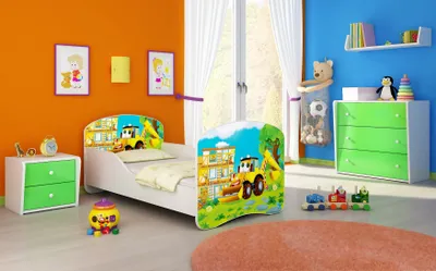 Obrázok produktu pre ACMA I mládežnícka posteľ detská posteľ juniorská posteľ kompletná súprava s lamelovým roštom biela 20 Bagger 140x70