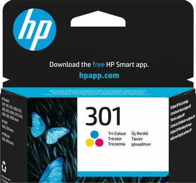 Productafbeelding van HP 301 originele printerpatronen, cyaan/magenta/geel