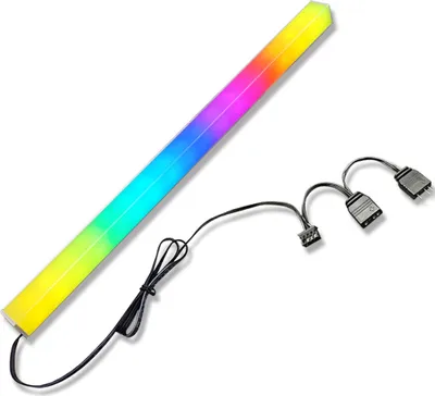 Produktbild von COOLMOON Magnetický ARGB LED pásek, oboustranný světelný pásek, duhový světelný pásek pro PC skříně s 5 V, 3pinový ARGB záhlaví Synchronizace světelného efektu