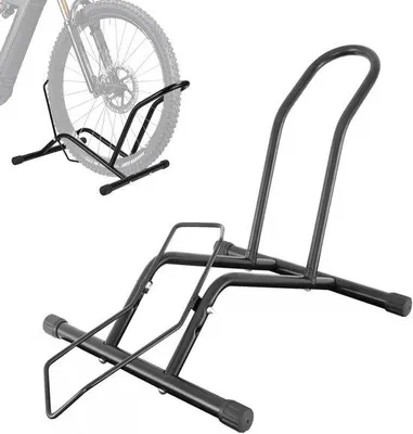 Produktbild von Famanu Fahrradständer Freistehender Fahrradhalter - Montagefahrradständer für 20 bis 29 Zoll Fahrräder - Mountainbike Rennrad MTB - Vorderrad oder