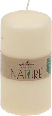 Produktbild von Stumpenkerzen Classic Nature Creme 110 x Ø 57 mm aus 100% natürlichen Rohstoffen ohne Palmöl