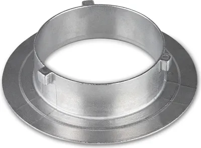 Produktbild von Walimex pro Softboxadapter für Walimex pro & Walimex K - 152 x 152 x 47 mm - Aluminium Softbox Adapter für Speedring - passend für alle Walimex pro und Walimex K Studioblitz Serien