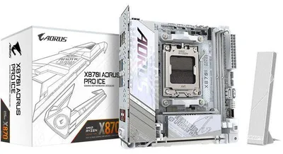 Immagine prodotto di Scheda madre, GIGABYTE X870I AORUS PRO ICE, Mini-ITX, chipset AMD X870, DDR5, PCIe 5.0, WiFi 7