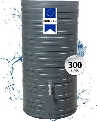 Image de GARANTIA Réservoir NORDIC 300 L, graphite avec couvercle - Design nordique pour votre jardin