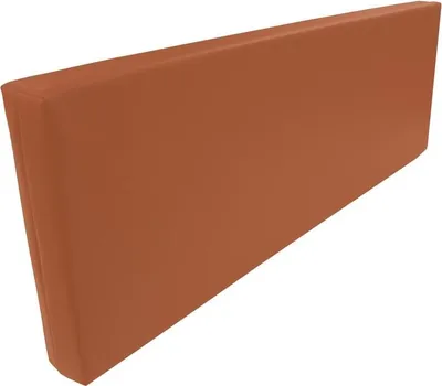 Produktbild von Rueckenlehne - Rueckenkissen für Palettenkissen (120x43x10cm (Mandarin) MATRATZEN KISSEN Mit Kunstleder flammhemmend MVSS 302 - UV stabilisiert  - SCHAUMSTOFF FÜR EUROPALETTEN Kissen