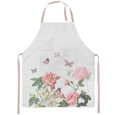 Imagen del producto de Ambiente Amelia, delantal de cocina, 85 x 70 cm, blanco