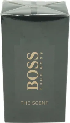 A close-up of a perfume box.