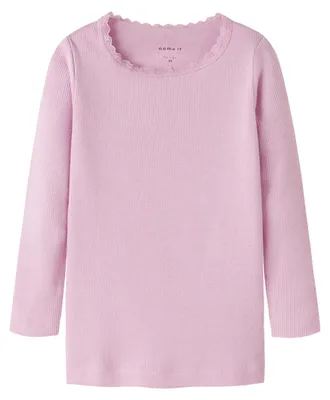 Productafbeelding van Name IT Mädchen Nmfkab Ls Top Noos T-shirt 13198042, Sweet Dreams, 92