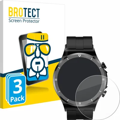 Produktbild von 3x BROTECT Schutzglas für Sanorum Smartwatch 1.39" Schutzfolie Panzer Folie Glas Display Schutz klar