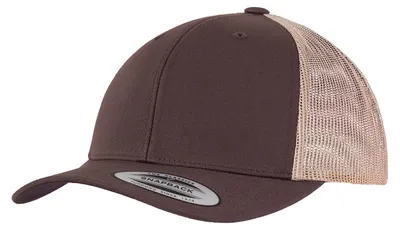 Immagine prodotto di Classic - Cappellino da camionista bicolore FK1772 (taglia unica) (marrone/marrone kaki)