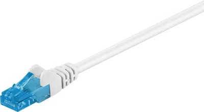 Produktbild von Goobay CAT 6 A Patchkabel, U/UTP, weiß, Kupferleiter (CU), halogenfreier Kabelmantel (LSZH)
