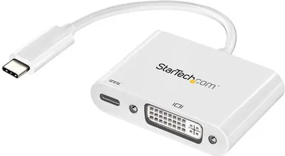 Obrázek produktu pro StarTech.com CDP2DVIUCPW, USB typu C, DVI výstup, 1920 x 1200 px