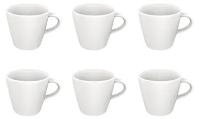 Produktbild von Villeroy & Boch Manufacture Rock Blanc 6er Set Kaffeetasse 220 ml weiß Porzellan