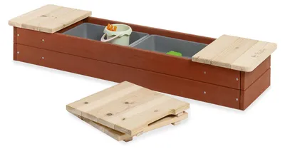 Image de Pinolino Rêves d'enfants Hedda, 1140 mm, Rectangle, 320 mm, Bois, Rouge, Bois, Bac à sable