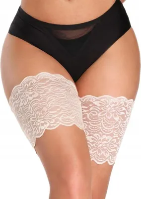 Produktbild von Oberschenkelbänder - Band Gegen Scheuern an den Oberschenkeln - Spitzenband - Plus Size - Beige - 5/6