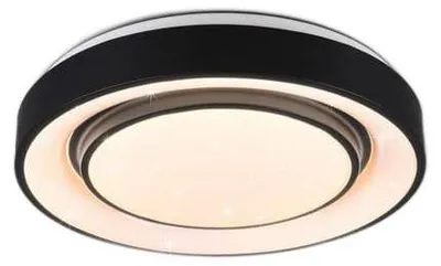 Zdjęcie produktu dla Plafon LED okrągły MONA czarno-biały 20W Odcienie bieli 2400lm metal wym:7,5x38x38cm IP20 RL