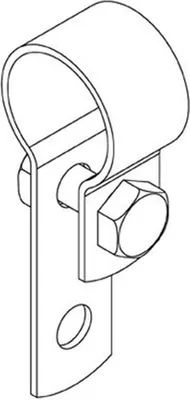Produktbild von Klemmring mit Lasche, 1 1/4" (42,4 mm)