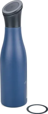 Produktbild von TROIKA Thermoflasche "STAND BY ME", 550 ml, Tägliche Nutzung, Fitness, Wandern, Blau, Kunststoff, Edelstahl, 24 h, 12 h