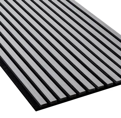 Produktbild von NMC SELITSTYLE 3D Akustikpanel Lamellenwand Holzoptik Esche weiß 240 x 56,5 cm