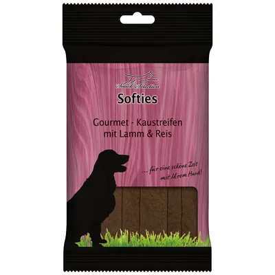 Produktbild von Softies - Gourmet Kaustreifen mit Lamm und Reis - Kausnack für Hunde