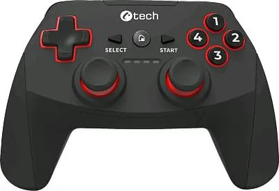 Zdjęcie produktu dla Gamepad C-TECH Khort pro PC/PS3/Android, 2x analog, X-input, vibrační, bezdrátový, USB