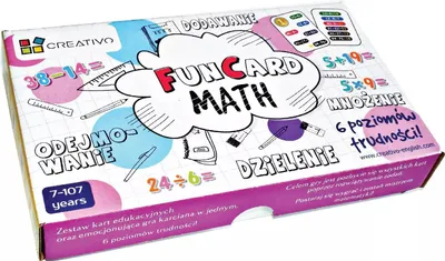 Immagine prodotto di Fun Card Math (Dodawanie/Odejmowanie/Mnożenie/Dzielenie) (Addition/Subtraktion/Multiplikation/Division) - Paweł Dwornik (Spiele, Bildung)