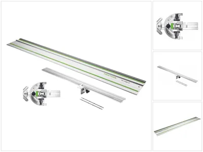 Produktbild von Festool FS-WA Winkelanschlag für Führungsschiene FS/2 60º Schnitt + FS 1080/2 Führungsschiene 1080 mm + Verlängerung FS-WA-VL