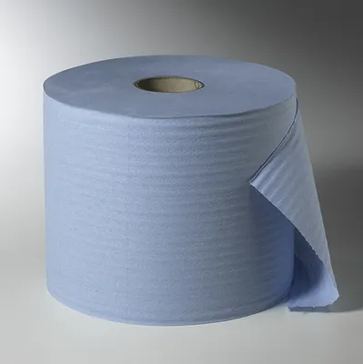 Produktbild von 2 Rollen Putzrollen, 2-lagig 380 m x 22 cm blau , 1000 Abrisse - je Rolle