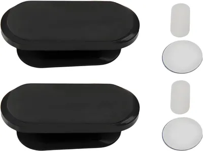 Image de Supports magnétiques pour téléphone de voiture, lot de 2, pivotables à 360 degrés, adhésifs, pour voiture