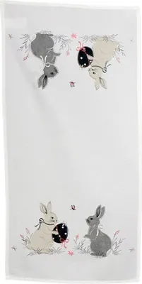 Produktbild von Tischläufer AMANDA Ostern Osterhasen Ostereier Polyester 40 x 85 cm