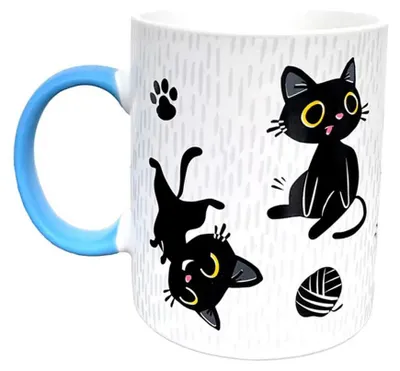 Zdjęcie produktu dla Kubek porcelanowy - Lucky the Black Cat 300ml