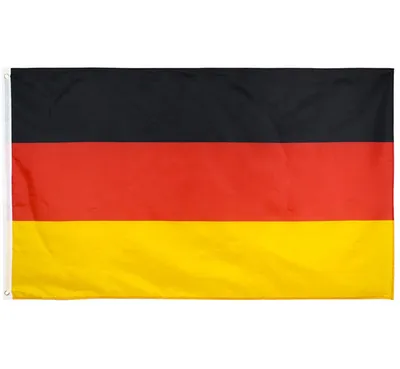 Produktbild von Deutschland Fahne Flagge Fanfahne mit Ösen 90 x 150 cm 4936