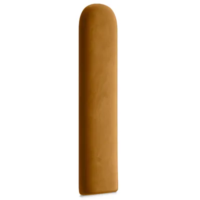 Obrázek produktu pro Muralo Čalounický panel oválný WALL Cushion Wall Cushion Postelové čelo Nástěnný panel žlutý 20 cm x 60 cm