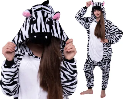 Produktbild von Pyjamas Kigurumi Onesie Zebra, Größe XL