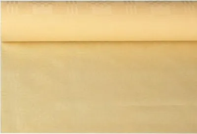 Produktbild von Papiertischtuch mit Damastprägung 6 m x 1,2 m creme