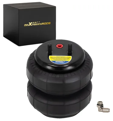 Produktbild von Luftfederbalg, 1134 kg Tragfähigkeit, Designhöhe 165 mm, Mindesthöhe 55-76 mm, Maximalhöhe 210-230 mm, Nitrilkautschukmaterial