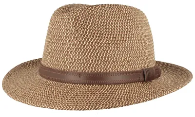 Image de Chapeau de paille Bogart, chapeau de voyage, ruban en similicuir avec protection UV 50+ de Hut-Breiter, marron, taille XL