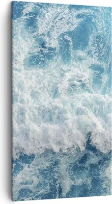 Produktbild von Bild auf Leinwand - Leinwandbild - Meer Welle Ozean - 45x80cm - Wand Bild - Wanddeko - Wandbilder - Leinwanddruck - Bilder - Kunstdruck - Wanddekoration - Leinwand bilder - Wandkunst - PA45x80-4067