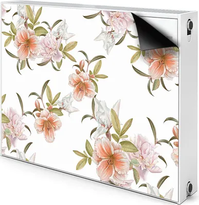Produktbild von Magnet Heizung Verkleidung Abdeckung Heizung Heizkörperabdeckung 110x60 cm  - Frühlingsblumen