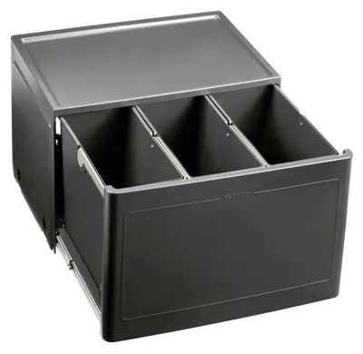 Zdjęcie produktu dla BLANCO Botton Pro 60/3 ręczny kosz na śmieci KB 600 mm antracytowy