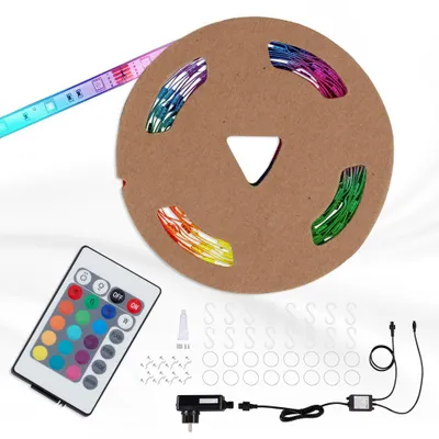 Zdjęcie produktu dla Taśma LED ściemnialna zewnętrzna 1 metr RGB IP44 30W biała plastikowa Briloner