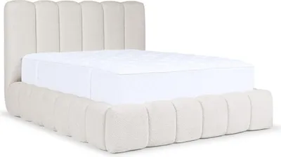 Produktbild von YOURHOUSE24 Polsterbett Cande mit Bettkasten und Metallrahmen (Farbe: Catch me 01, Größe: 180x200 cm)